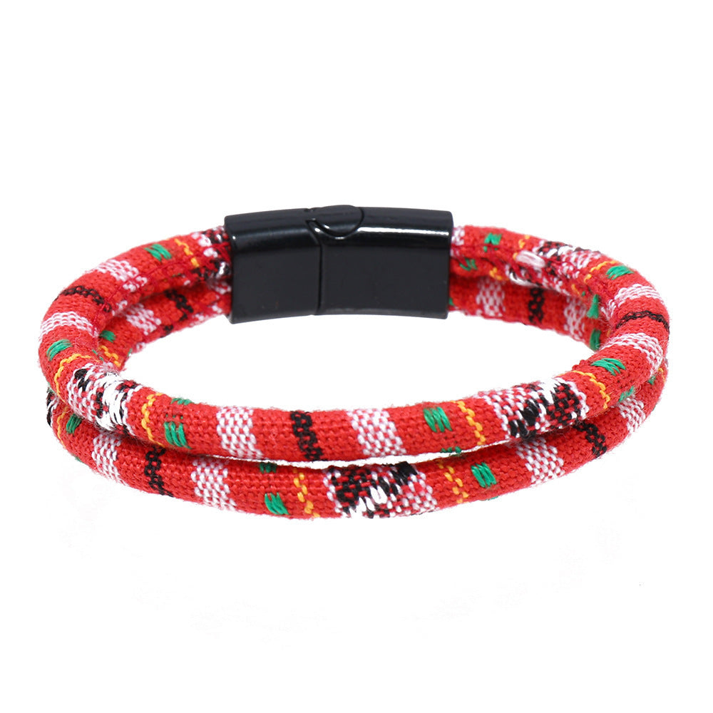 Vintage Minimalist Geometric Round Alloy Bracelet Unisex
