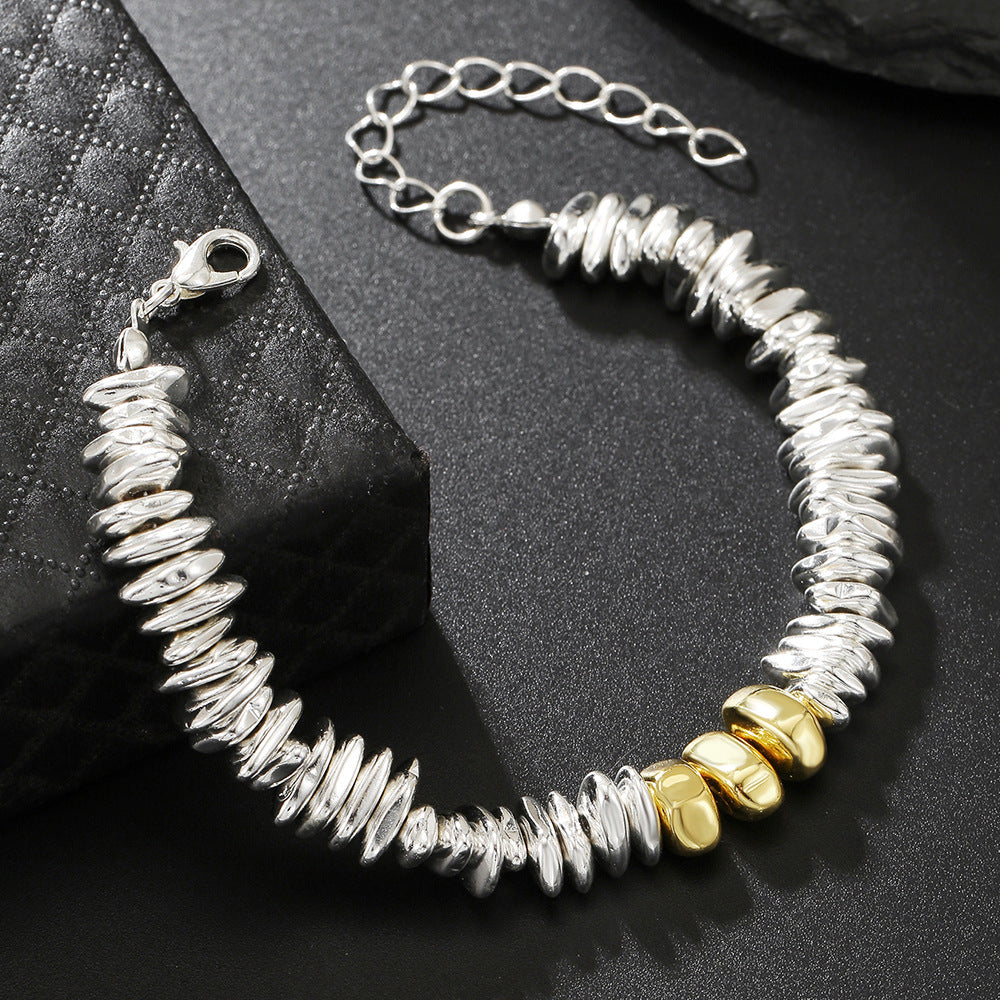Minimalist Geometric Round Hematite Handmade Bracelet Unisex