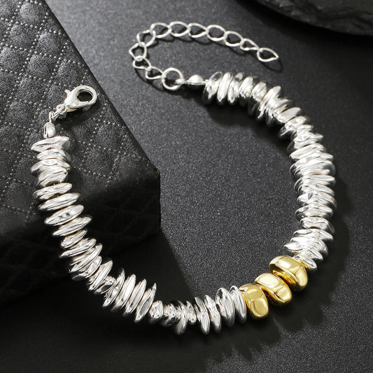Minimalist Geometric Round Hematite Handmade Bracelet Unisex