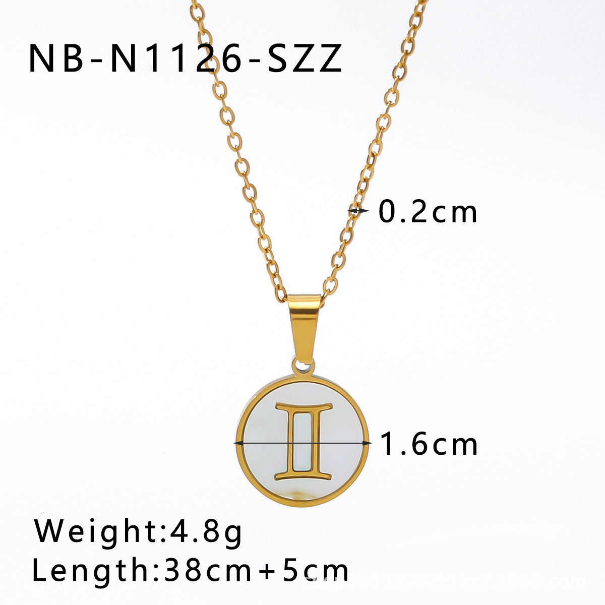 Vintage-Inspired Zodiac Pendant Necklace for Women with Titanium Steel Charm, Geometric and Floral Design, 18K Vacuum Plated Stainless Steel Snake Chain