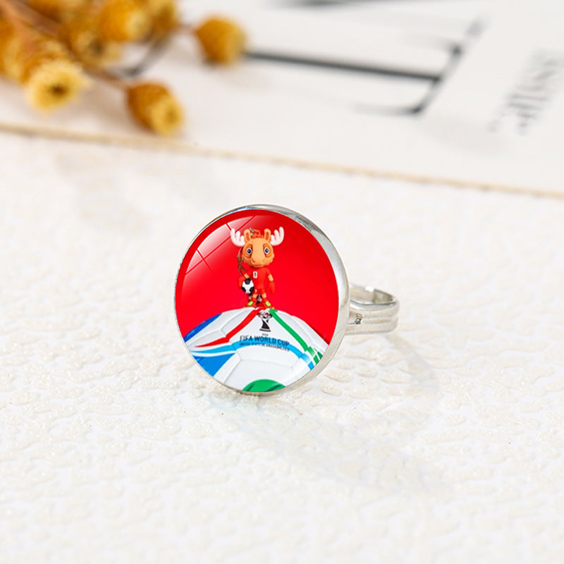 Anillo Deportivo de Aleación con Baño de Oro Joyería de Moda Unisex