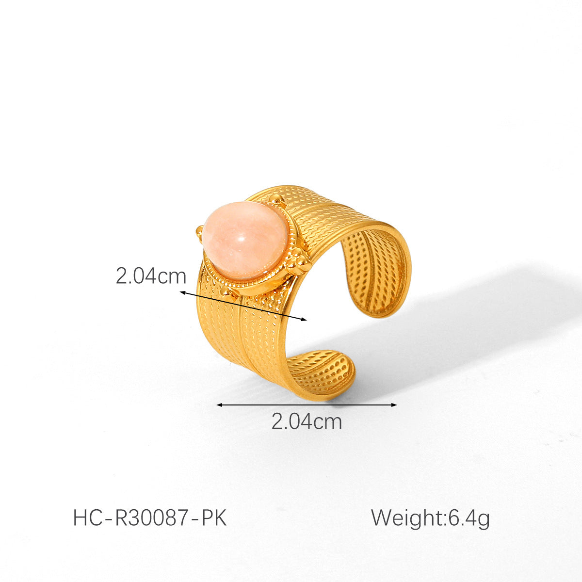 Anello vintage francese geometrico in acciaio inossidabile con intarsio in pietra naturale per donna, fascia in acciaio al titanio ipoallergenico, finitura galvanica