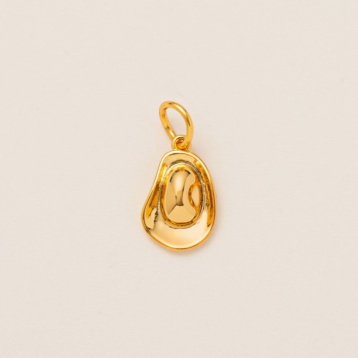 Vintage 14K Gold Plated Brass Heart Star Charm Bar with Ball Chain