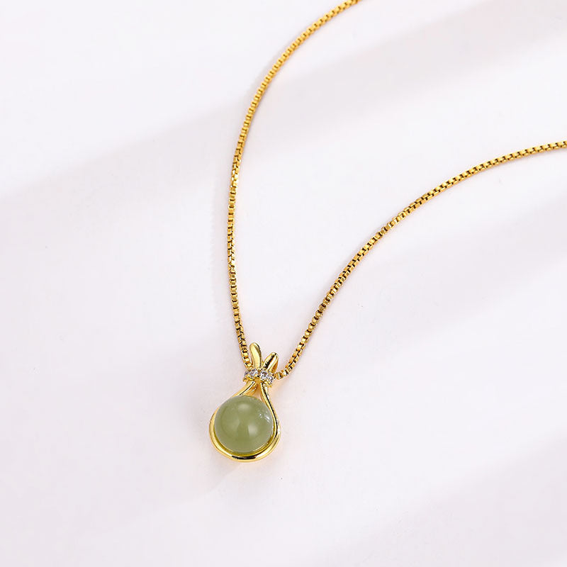 Collana geometrica minimalista in acciaio al titanio da donna con placcatura in oro e catena a scatola, gioielli di lusso per clavicola