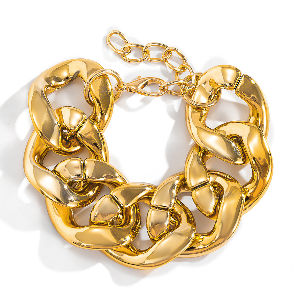 Punk Vintage Geometric Metal Plated Bracelet for Women