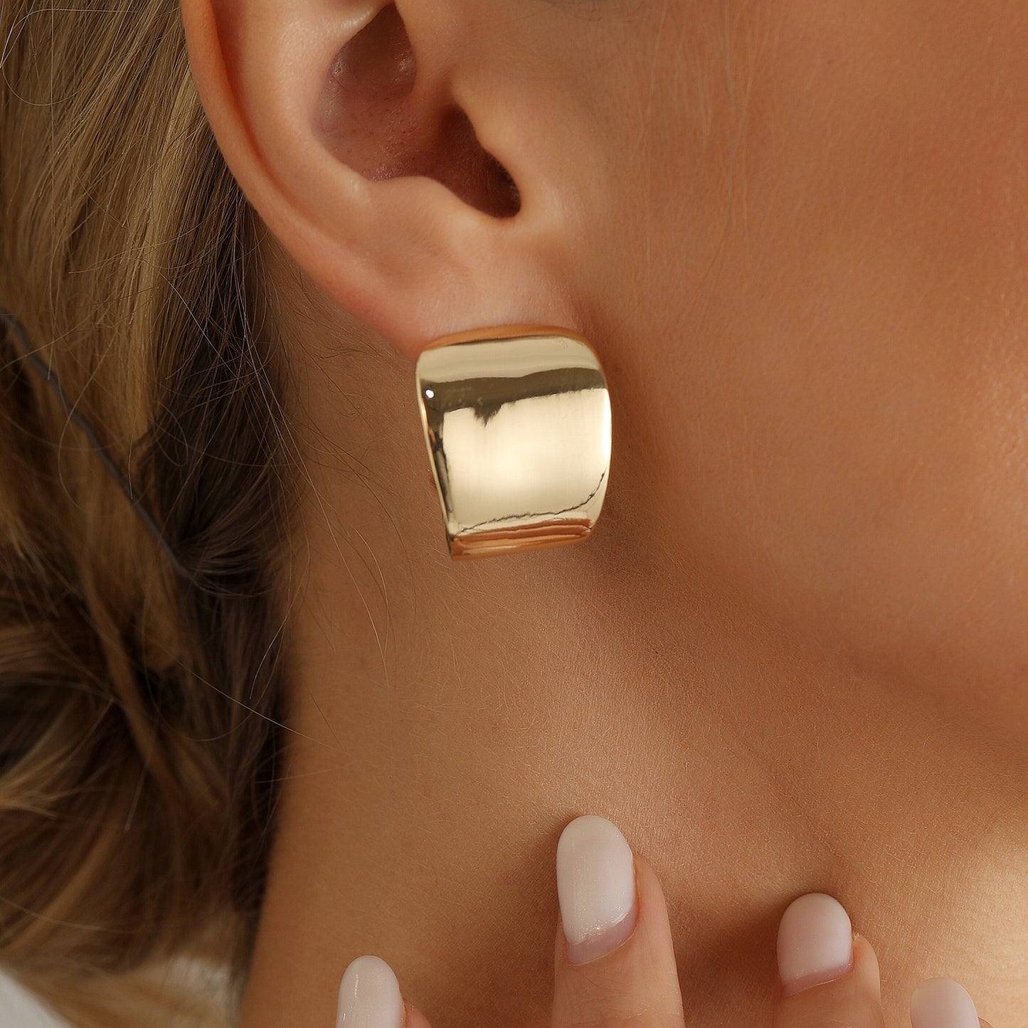 Vintage Geometric Square Plated Zinc Alloy Earrings and Ring Set for Women