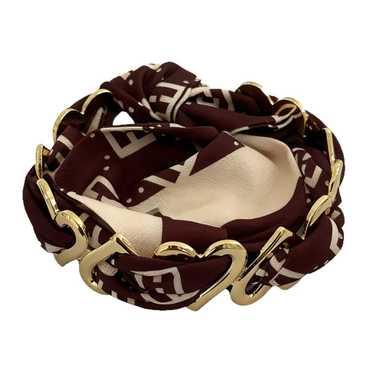 Bracciale rigido in acciaio inossidabile placcato vintage etnico con cuore geometrico