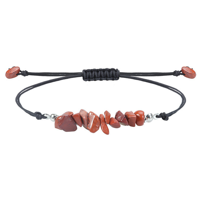 Elegant Geometric Crystal Beaded Bracelet Unisex Handmade Stone Jewelry