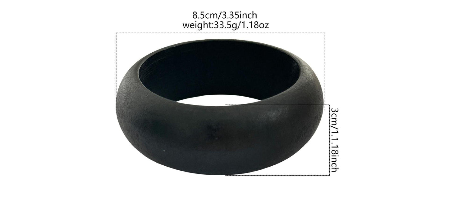 Vintage Oval Geometric Polished Acrylic Bracelet for Women