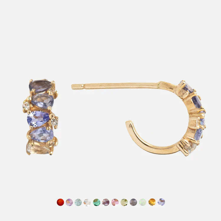 Pendientes de cobre con pasador en forma de U geométricos vintage y acabado galvanizado para mujer