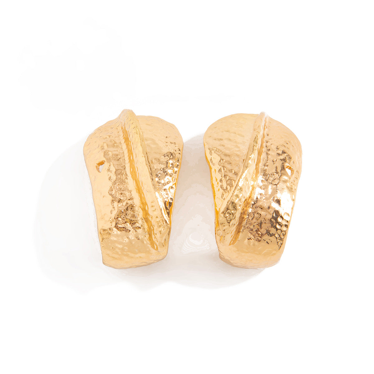 Sweet Punk Plated Alloy Floral Plant Earrings for Women