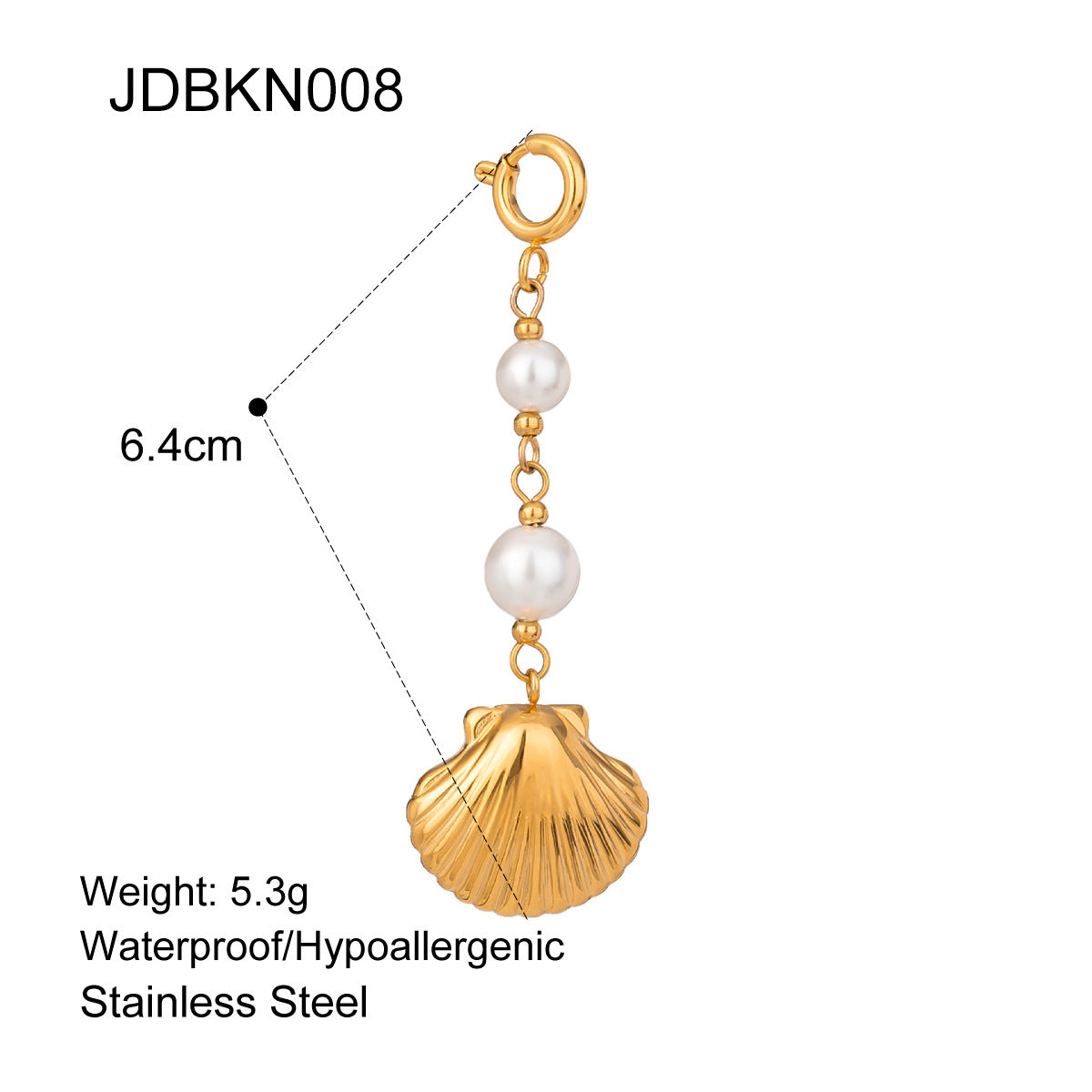Geometric Shell Plated Stainless Steel Bracelet for Women