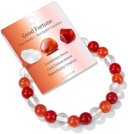 Natural Crystal Round Beads Bracelet Amethyst Tiger Eye Multi-layer Gemstone Handmade Jewelry