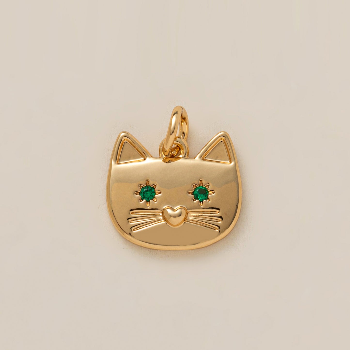 Vintage Heart Brass Plated Charm Bar