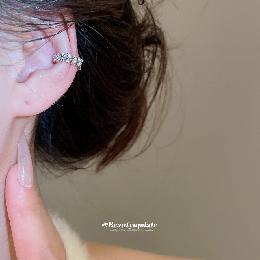 Orecchini a clip per donna minimalisti in zircone brillante rotondi a forma geometrica in rame, accessorio di lusso alla moda