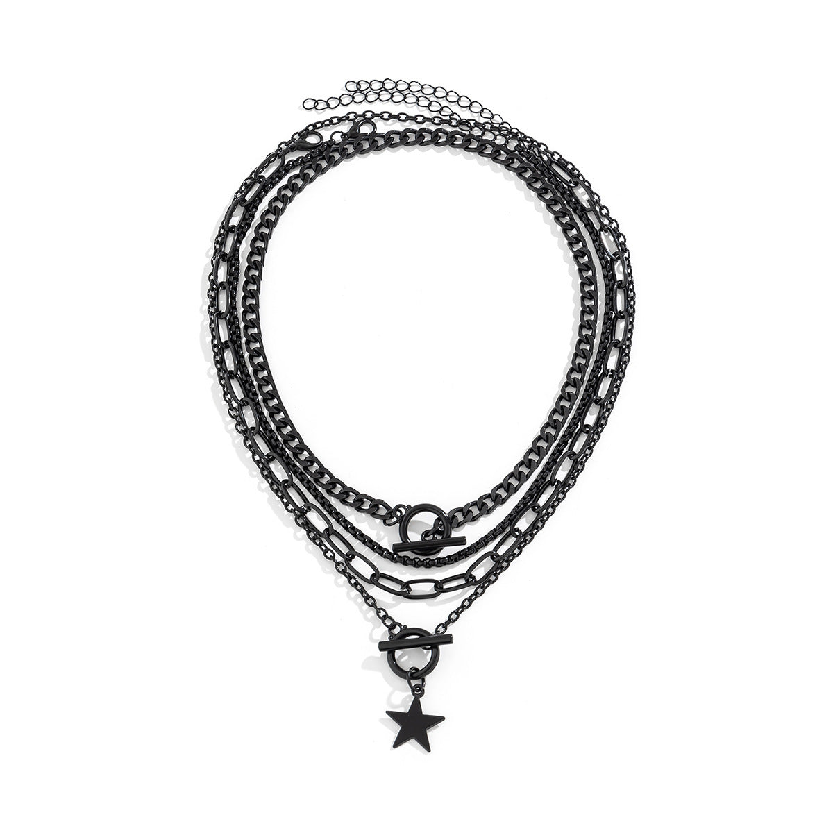 Sweet and Edgy Black Heart Pendant Necklace for Women with Zinc Alloy Construction Electroplated Finish and Cross Chain Style