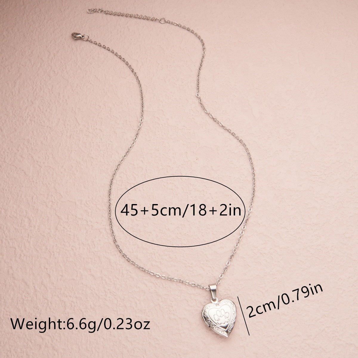 Fairy Tale Style Heart-Shaped Opening Photo Locket Necklace in Stainless Steel with Gold and Silver Plating