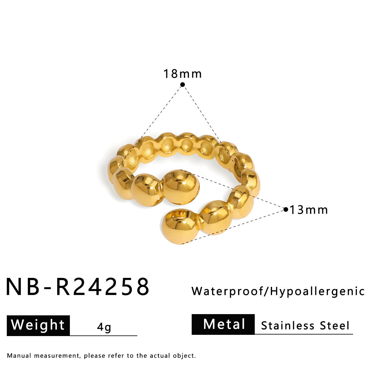 Anello Minimalista con Guscio e Texture Geometrica in Acciaio Inossidabile per Donna e Uomo con Finitura Placcata