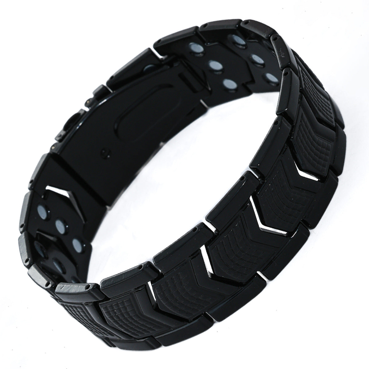Vintage Geometric Zinc Alloy Plated Magnetic Bracelet for Men
