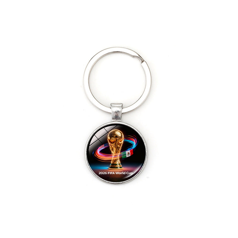 Alloy Keychain with Time Gem Pendant