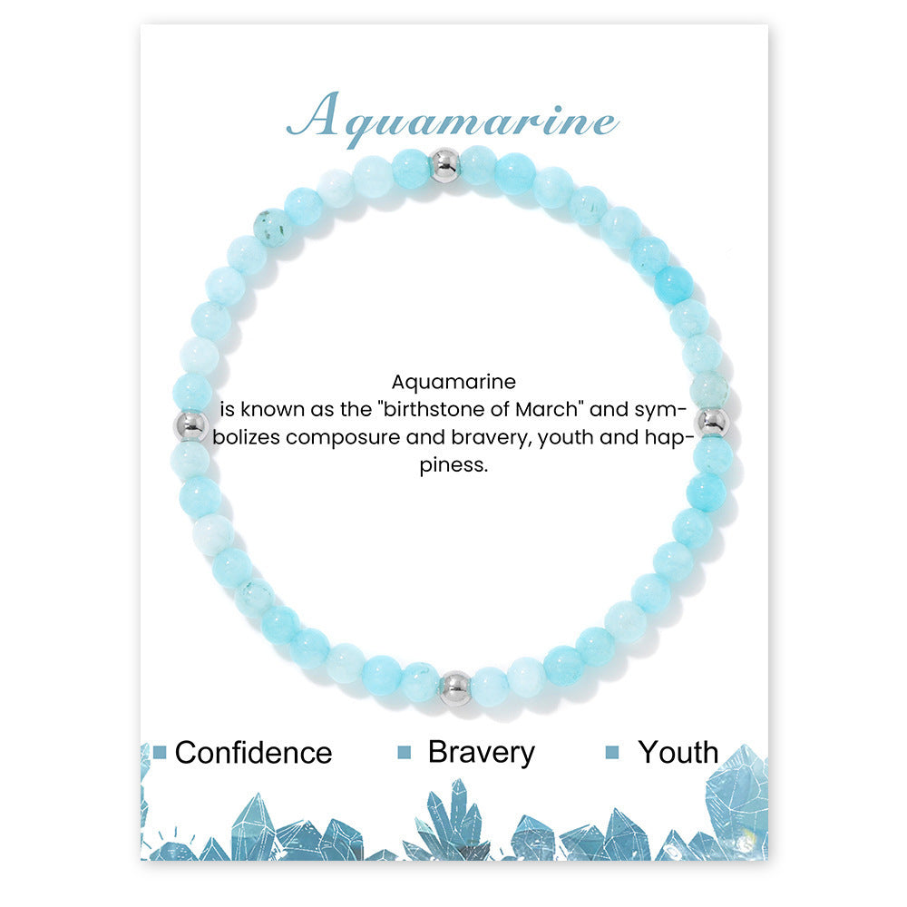 Elegant Sweet Hand-woven Geometric Stone Beaded Bracelet for Women