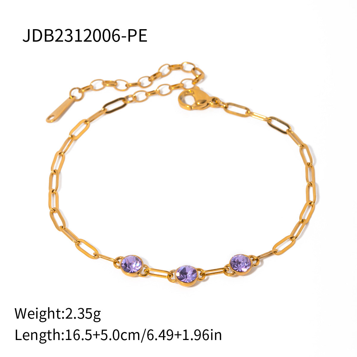 Bracciale minimalist a U in acciaio inossidabile con strass e perle placcate, catena in metallo, gioielli alla moda da donna