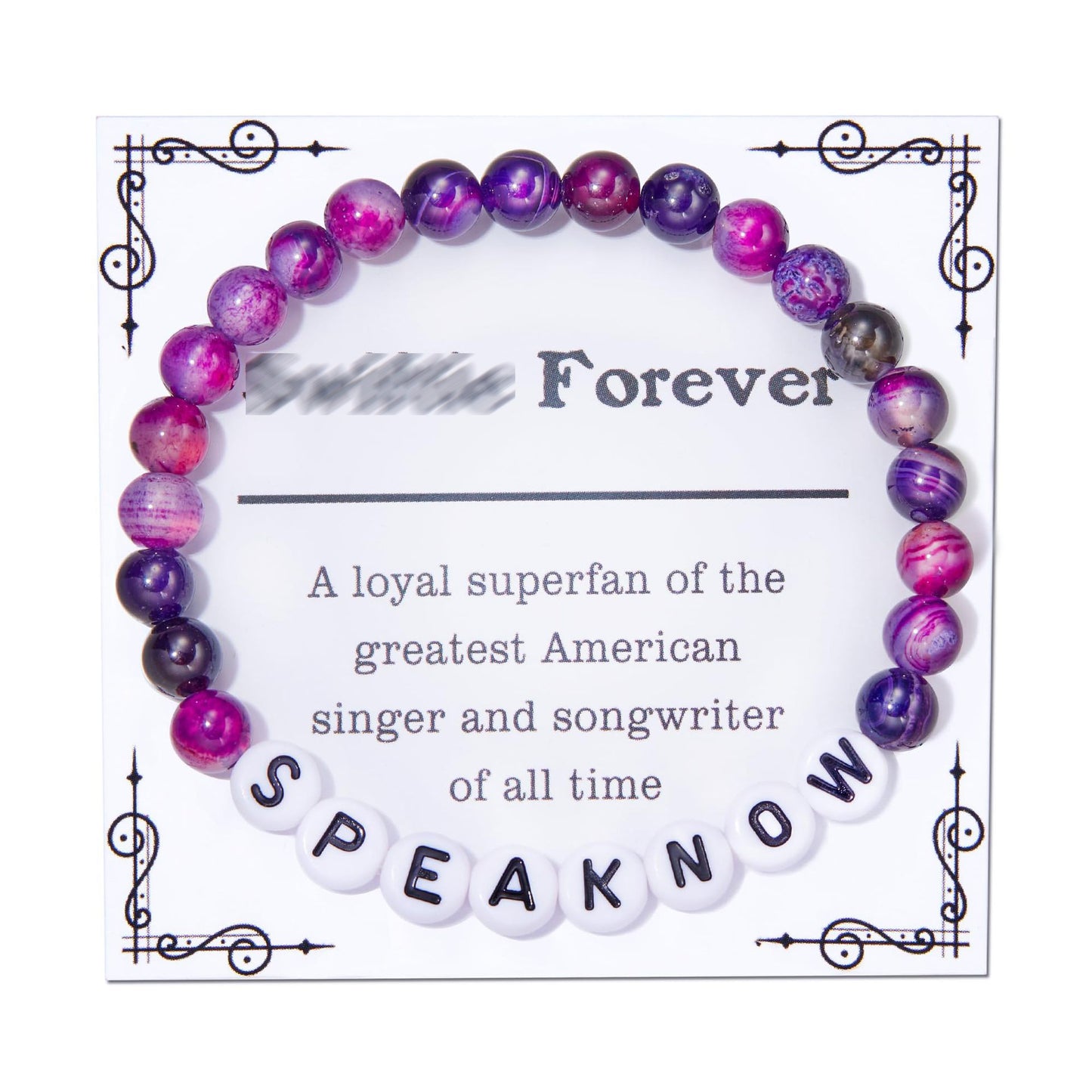 Love Letter Resin Stretch Bracelet for Women