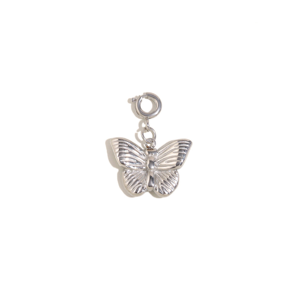 18K Gold Plated Stainless Steel Animal Charm Bar Pendant
