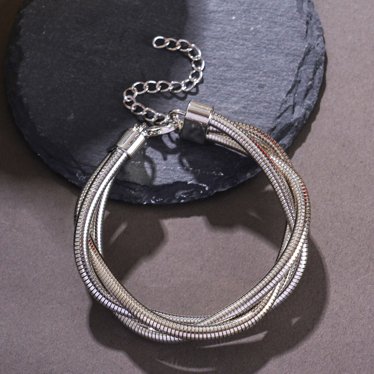 Sweet Punk U-shape Musical Note Plated Iron Alloy Snake Chain Necklace for Women