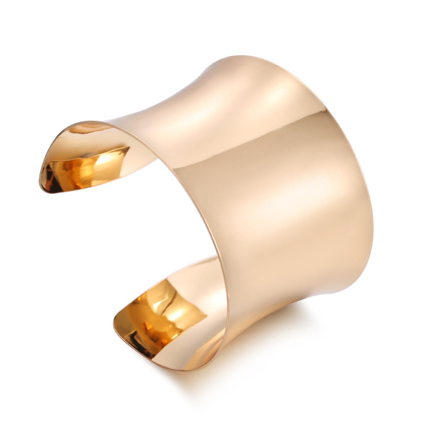 Punk Geometric Plated Alloy Bangle Bracelet