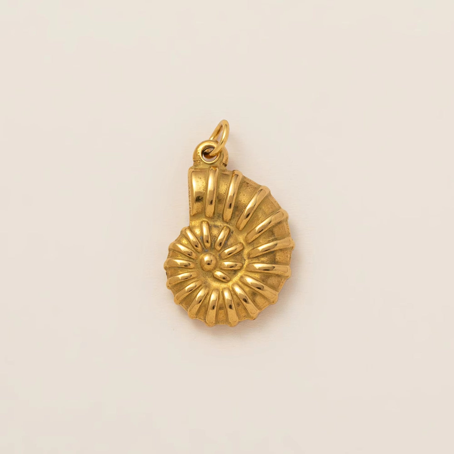 18K Gold Plated Stainless Steel Ocean Series Charm Bar Pendant