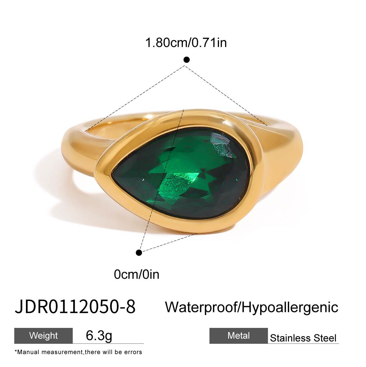 Plated Geometric Snake Stainless Steel Ring for Women
