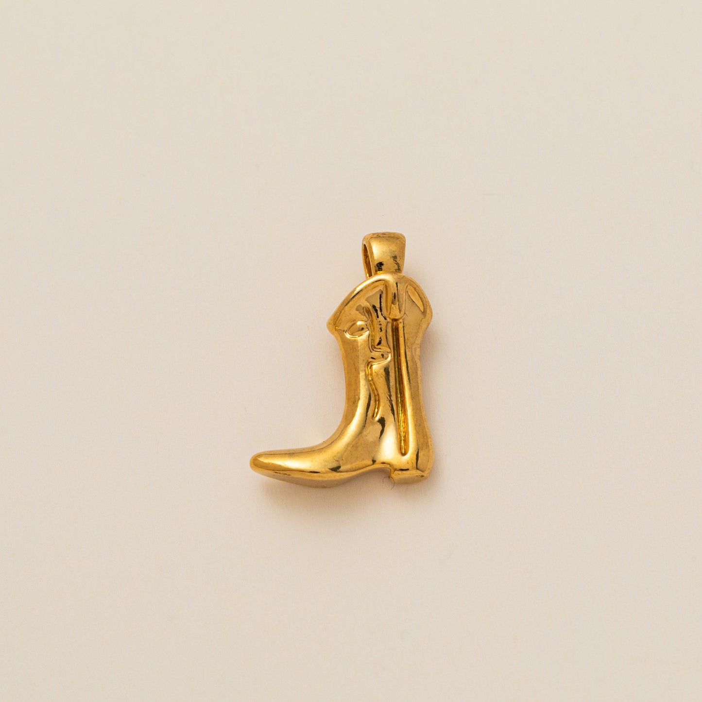 Casual Brass Plated Cubic Zirconia U-Shaped Pendant DIY Necklace Charm Bar with Corn Chain