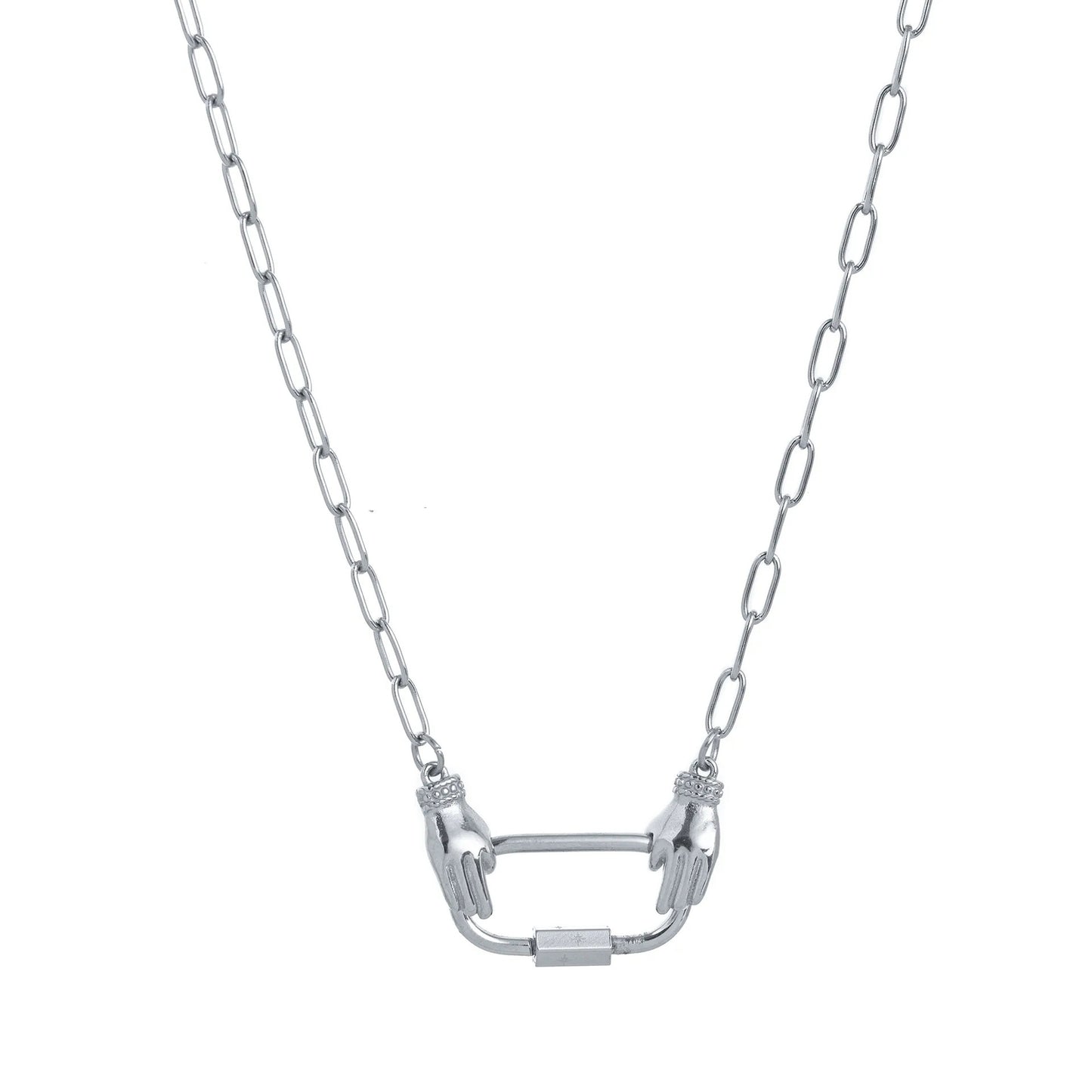 Luxury Plated Brass Animal Charm Bar Necklace