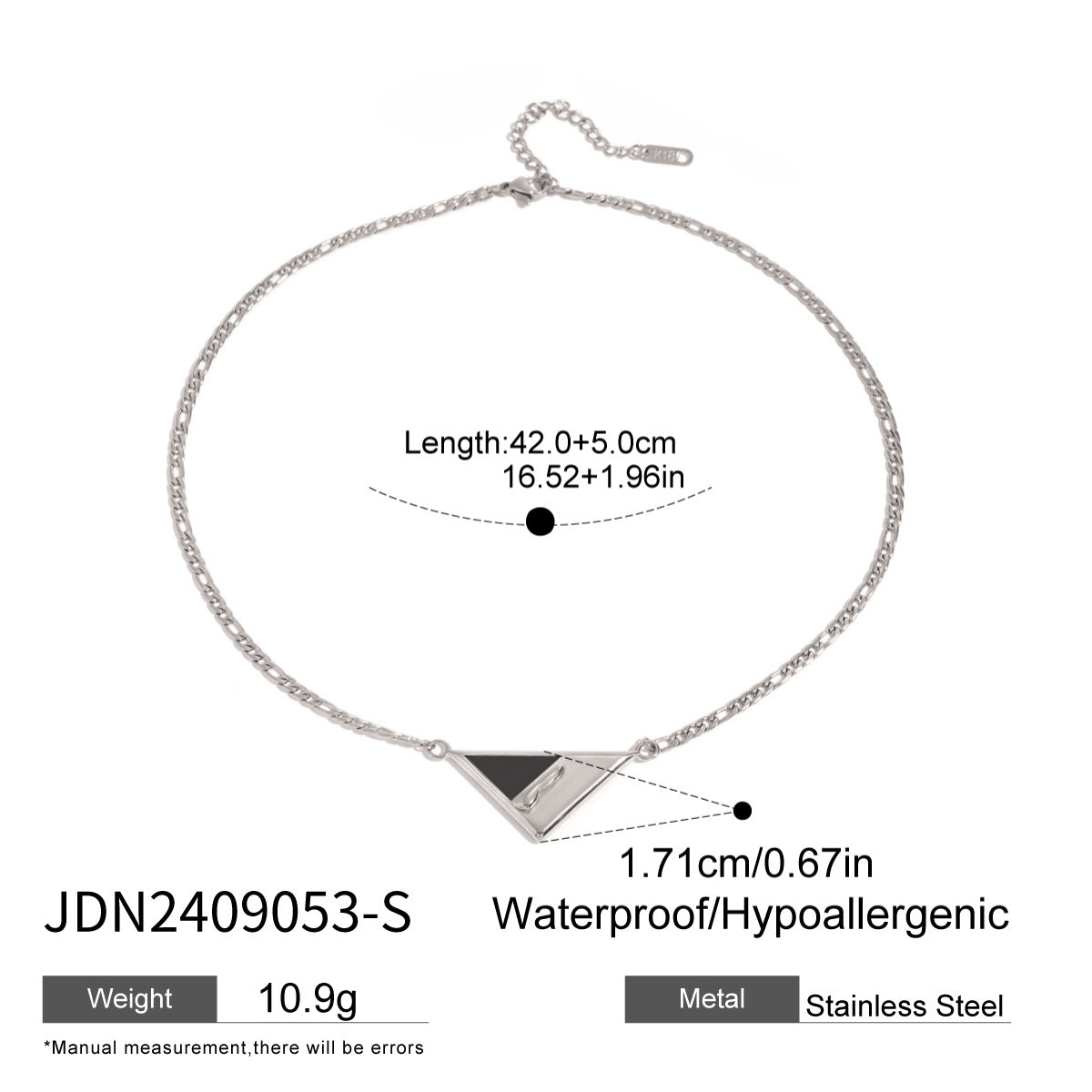 Collana con Ciondolo a Conchiglia Geometrica in Acciaio Inossidabile con Finitura Galvanizzata da Donna, Catena Minimalista a Clavicola Stile Medaglione