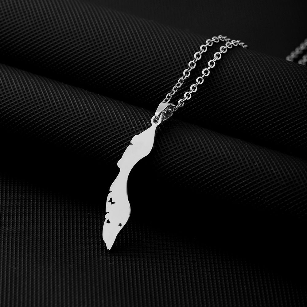 Collana Minimalista a Forma di Lettera in Acciaio Inossidabile Placcato per Uomo e Donna, Ciondolo con Catena a Croce Piatta per Maglioni e Felpe