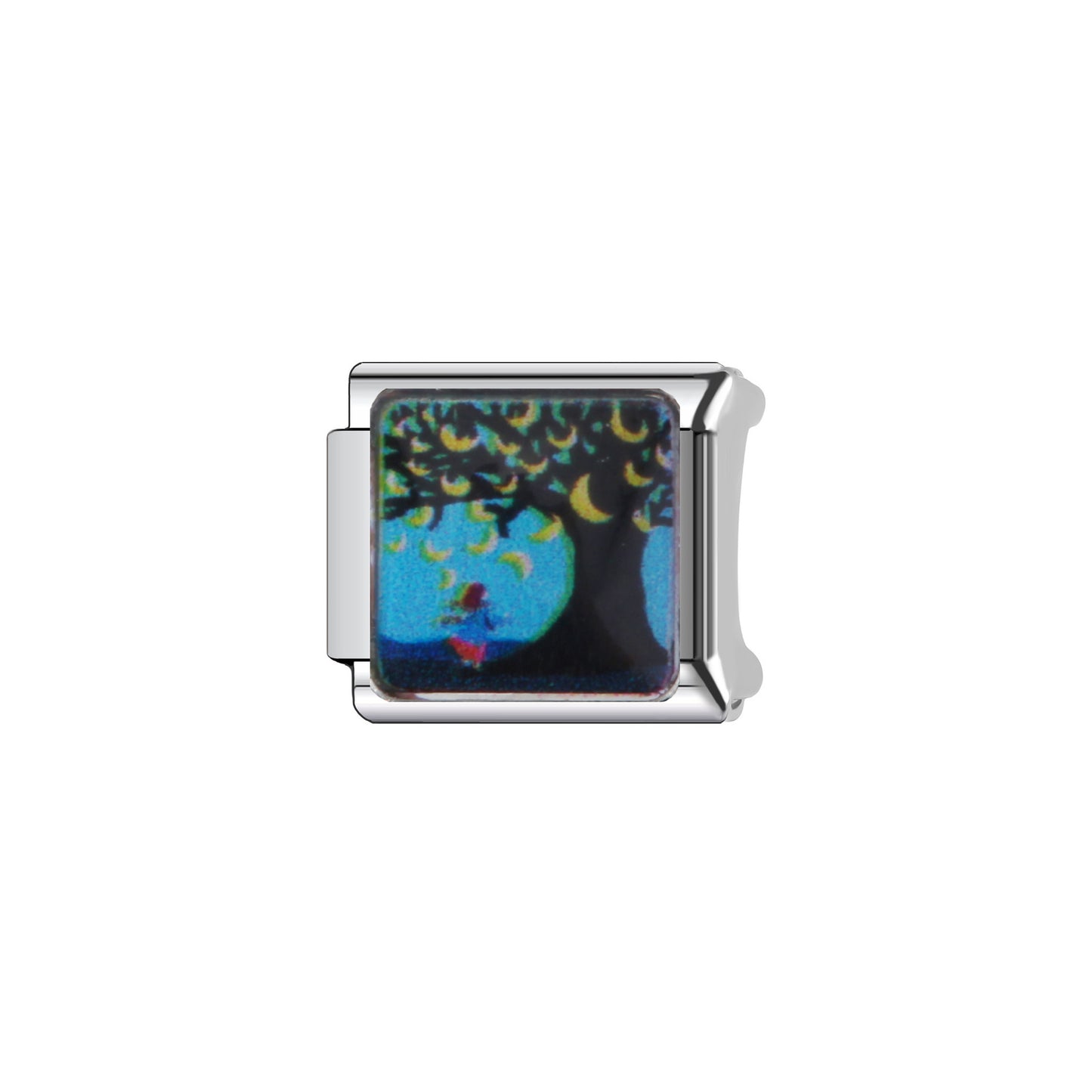 Cute Animal Planet DIY Charm Bar Stainless Steel Plated Bracelet Strap Unisex Gift