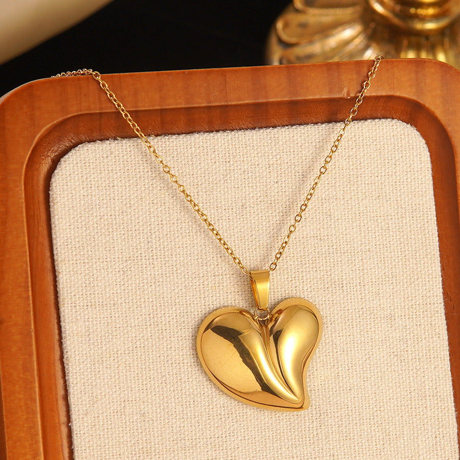 Set collana e orecchini a stella marina con fiocco conchiglia smaltato in acciaio inossidabile e titanio con catena a cavo per donna