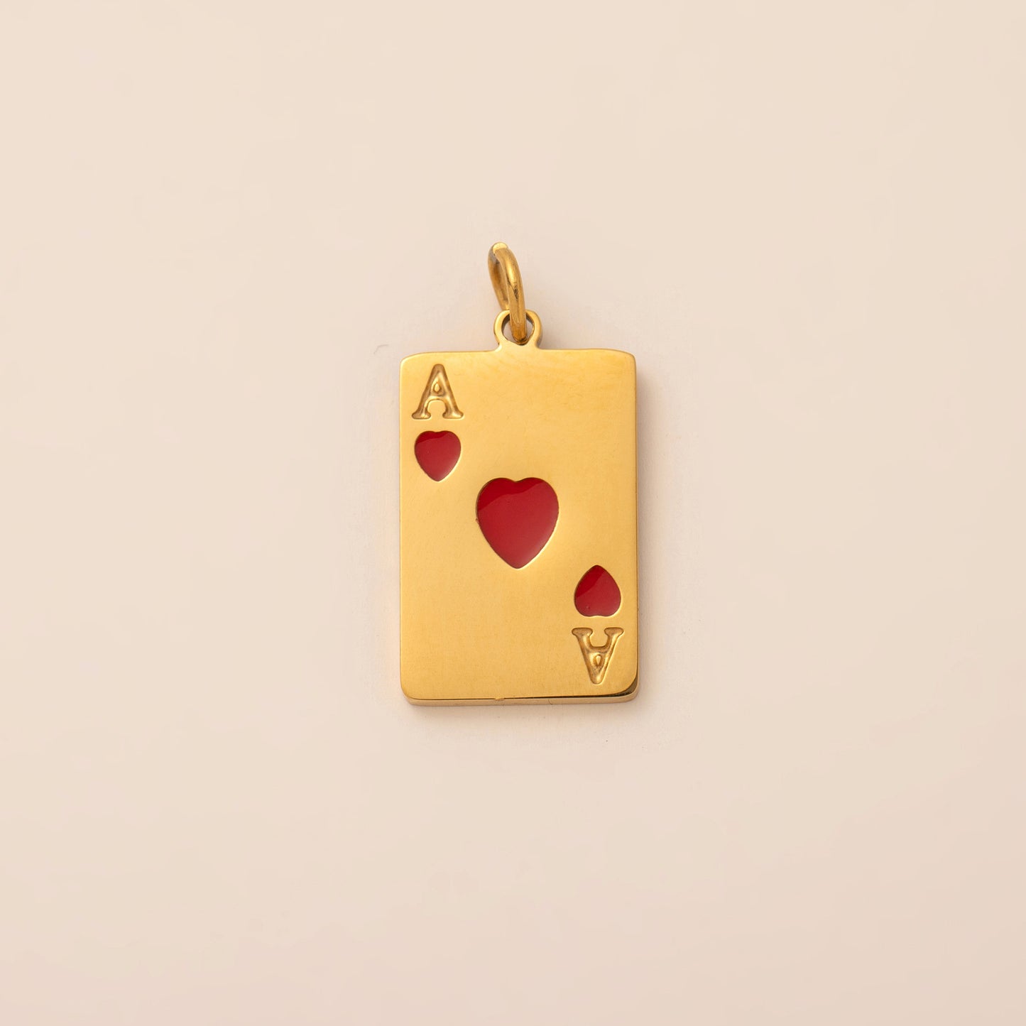 Vintage Geometric Love Charm Bar Titanium Steel PVD Gold Plated Pendant Necklace for Unisex
