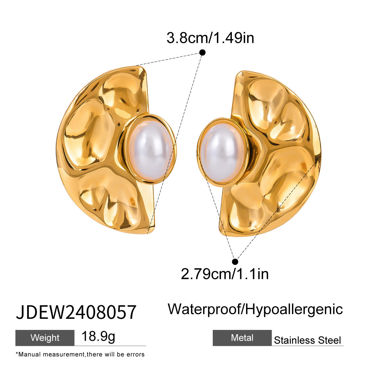Minimalist Geometric Square Stainless Steel Plated Earrings for Women