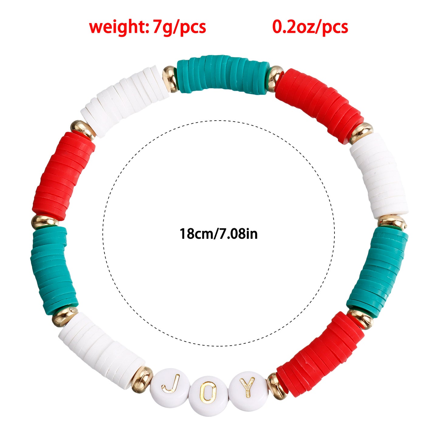 Geometric Alphabet Elastic Bracelet in Alloy with Electroplated Finish for Christmas and Anniversary Gifting