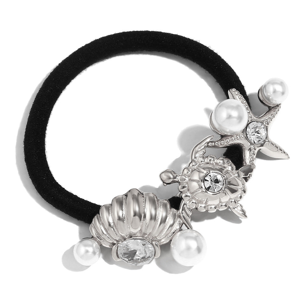 Vintage Butterfly Wing Hair Tie for Women Made of Stainless Steel with 18K Gold Plating