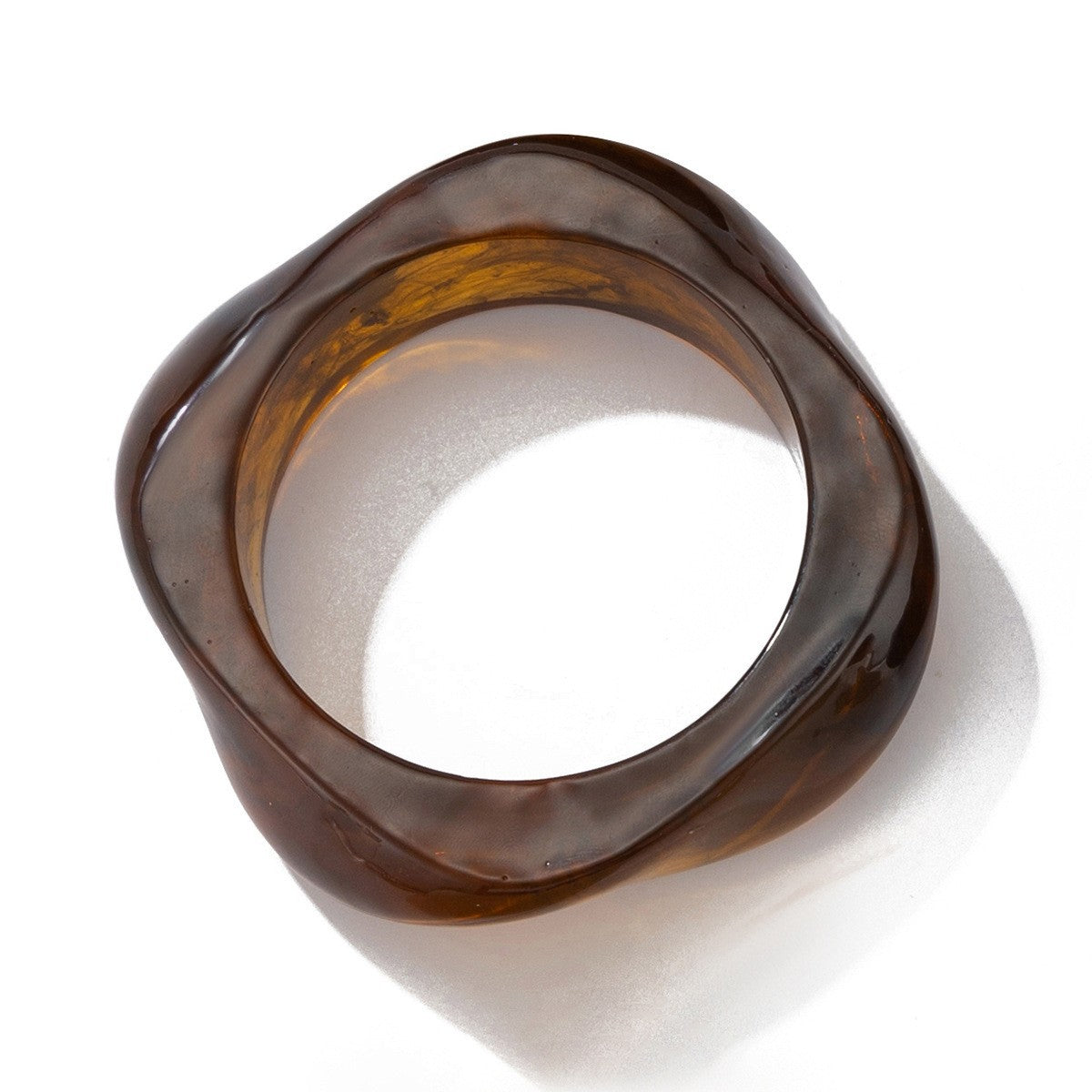 Vintage Geometric Marble Texture Acrylic Bracelet