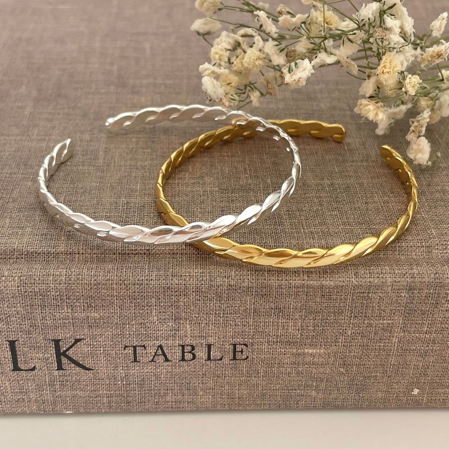 Pulsera de Plata de Ley 925 Minimalista con Hilo Trenzado para Mujer