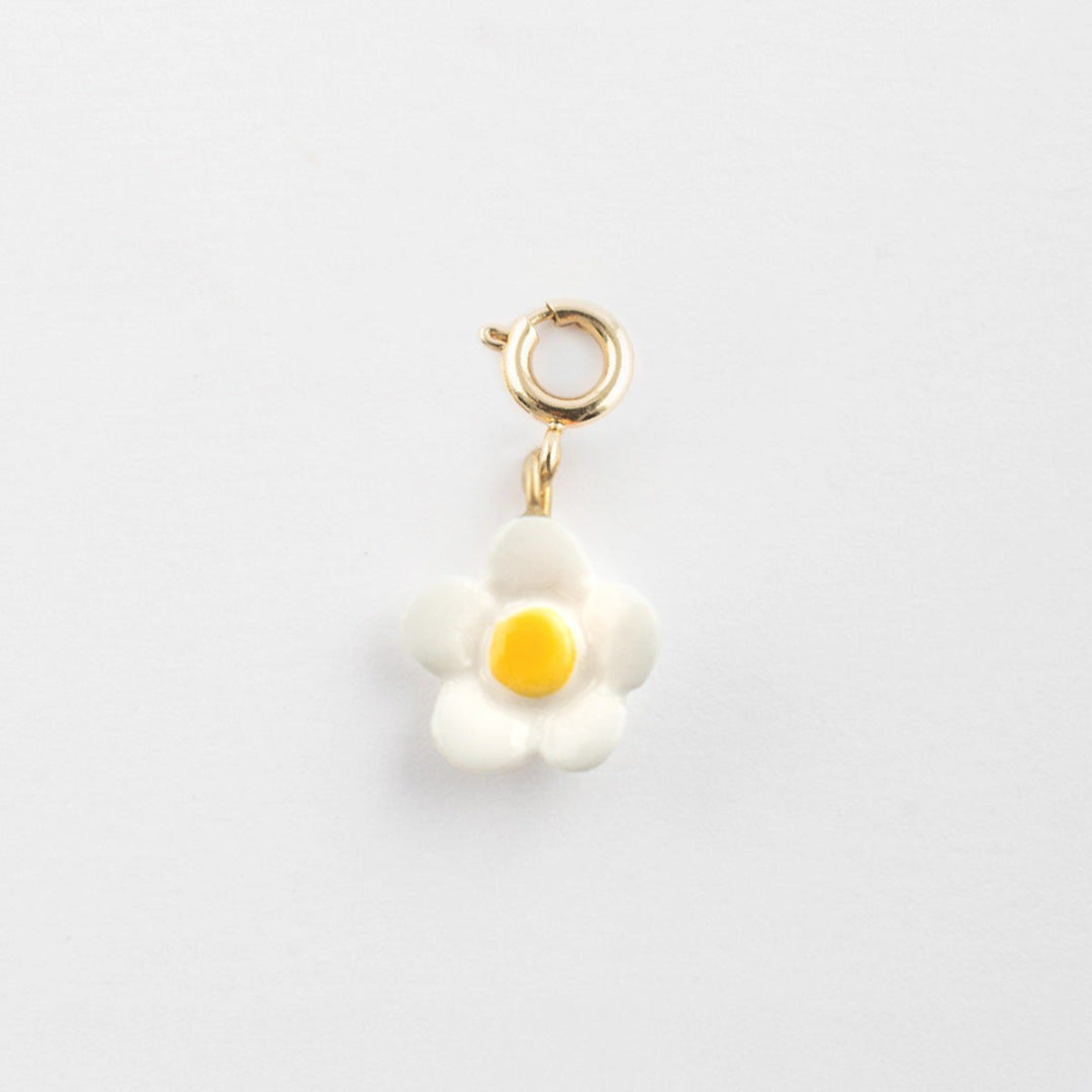 Vintage Floral Plant Stainless Steel PVD Gold Plated Pendant Charm Bar for Women