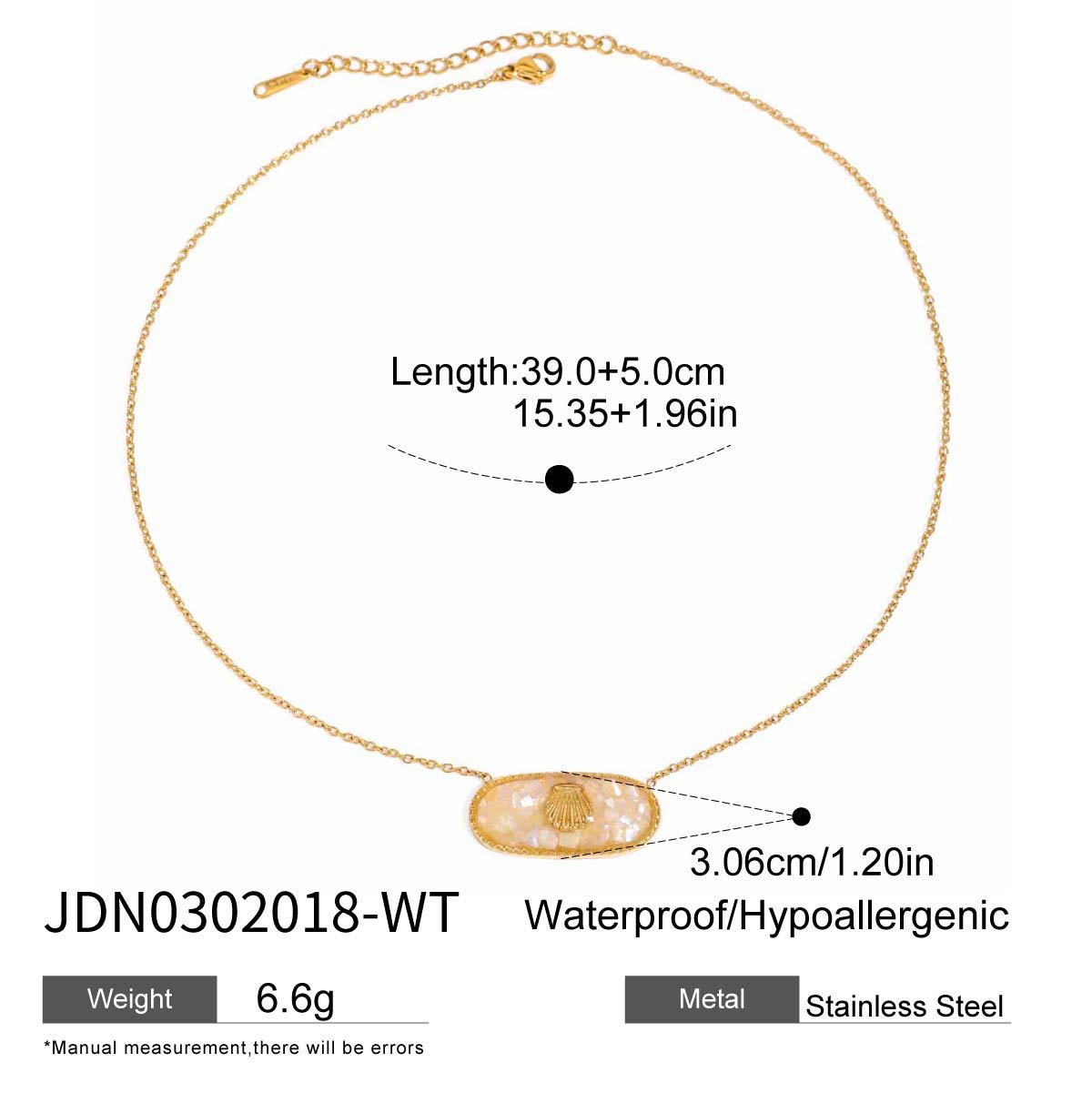 Minimalist Elegant Heart Stainless Steel Plated Necklace for Women