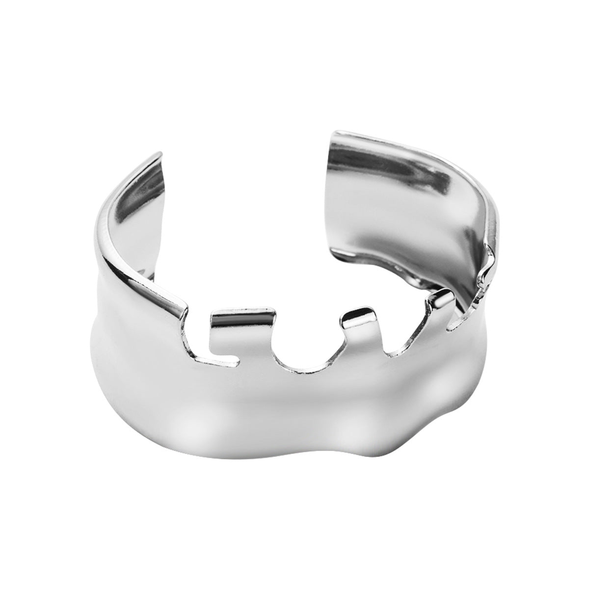 Ins Style Irregular Shape Electroplated Iron Bracelet for Women
