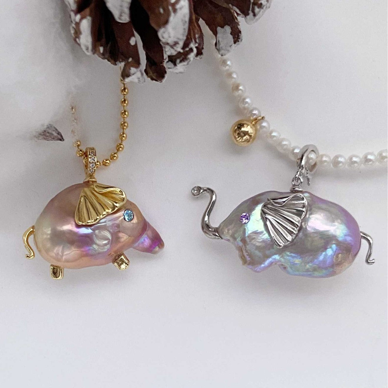 Vintage Animal-Shaped Clownfish Pendant Necklace in Titanium Steel with Plated Finish for Women