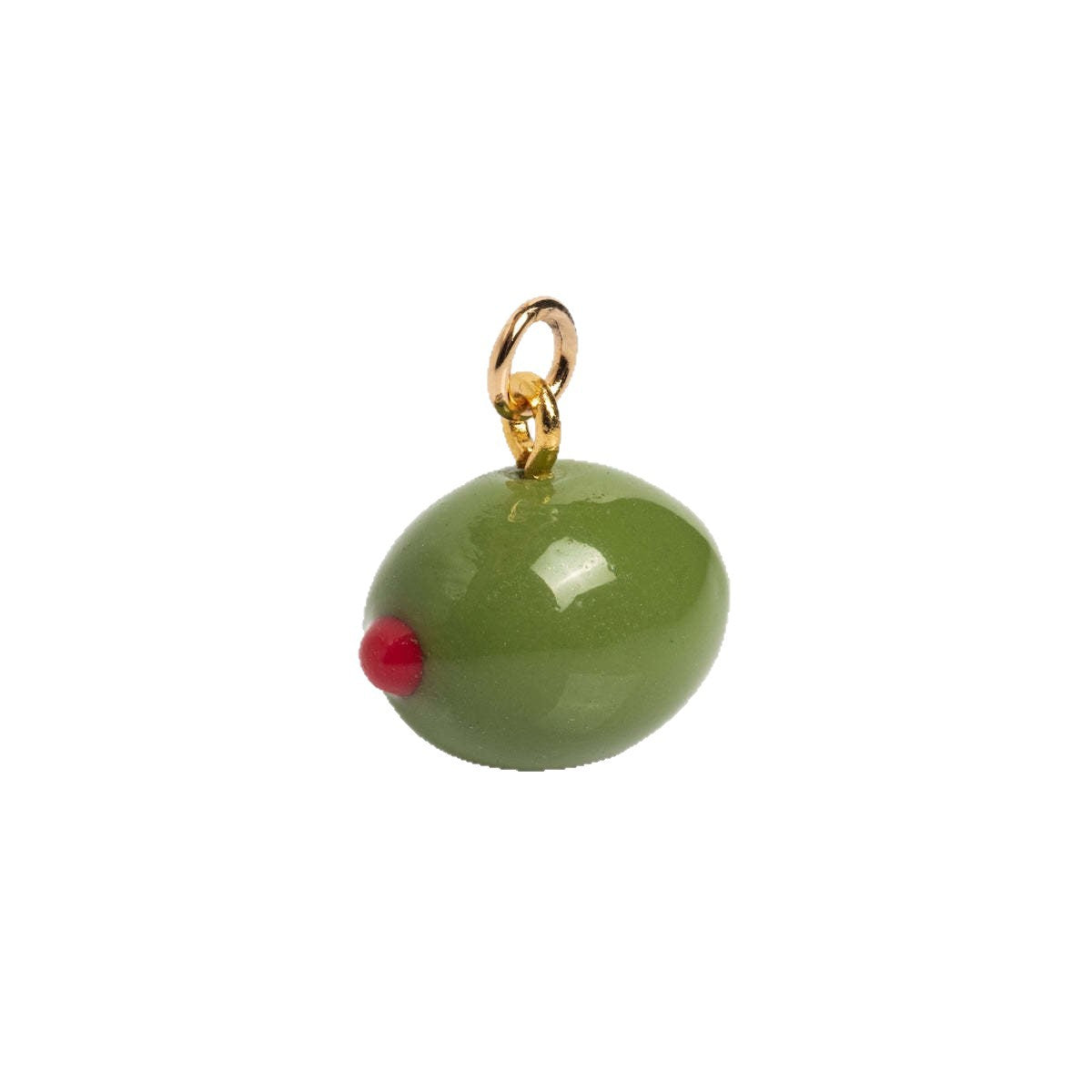 Vintage 18K Gold Plated Titanium Steel Fruit Series Charm Bar for DIY Necklace