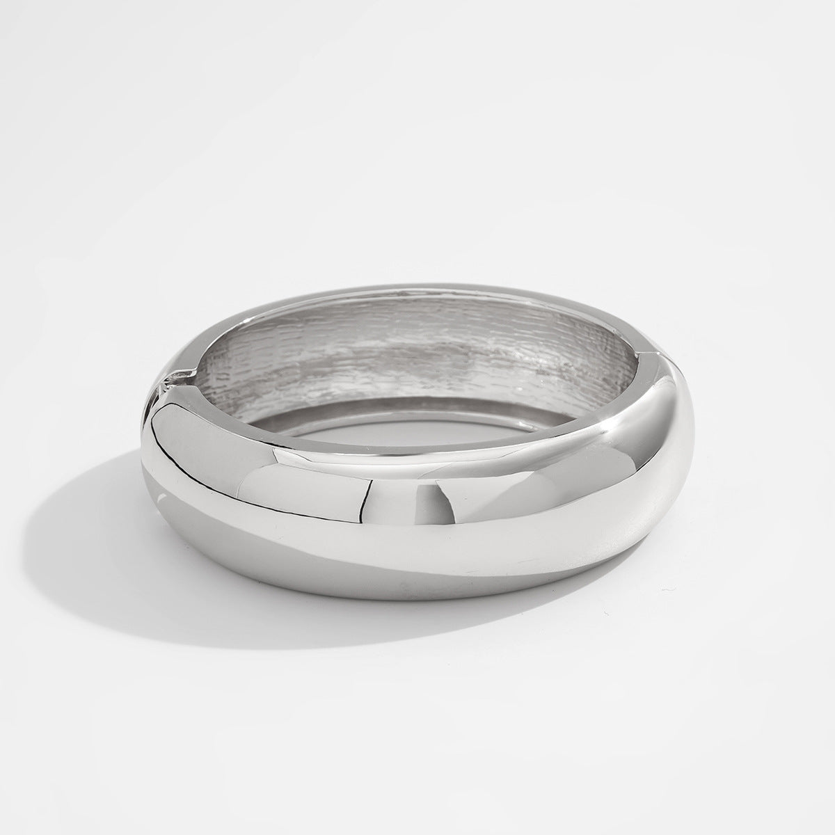 Minimalist Irregular Geometric Plated Alloy Wide Cuff Bracelet Ring Set